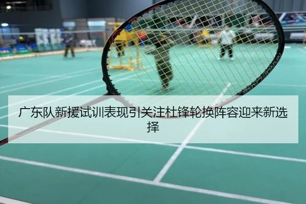 广东队新援试训表现引关注杜锋轮换阵容迎来新选择